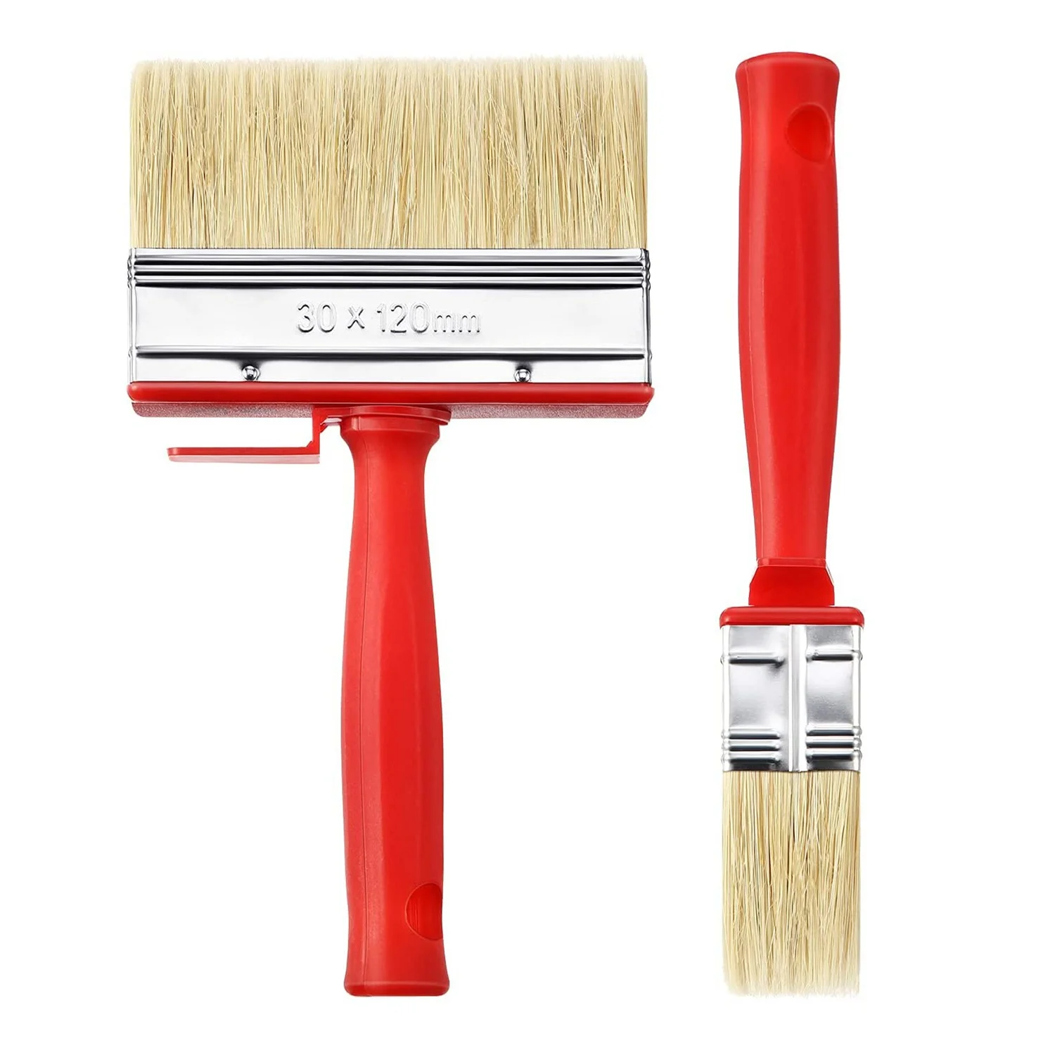 4 Pcs Shed Fence Paint Brushes Decking & Timber Block Stain Brush 4.7Inch/120mm for All Types of Painting Job