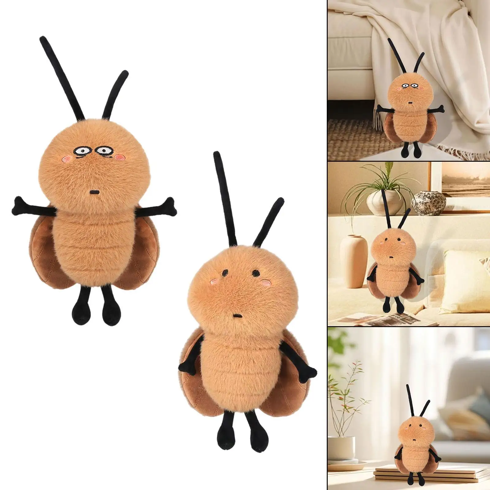 Sweet cockroach, soft toy, cockroach, plush toy for adults, family,