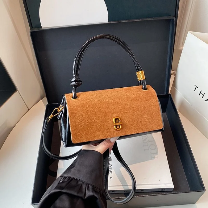 

Luxury Ladies Elegant Leather Handbag Trendy Commuter Classic Elegant Women's Casual Simple Vintage Crossbody Bag