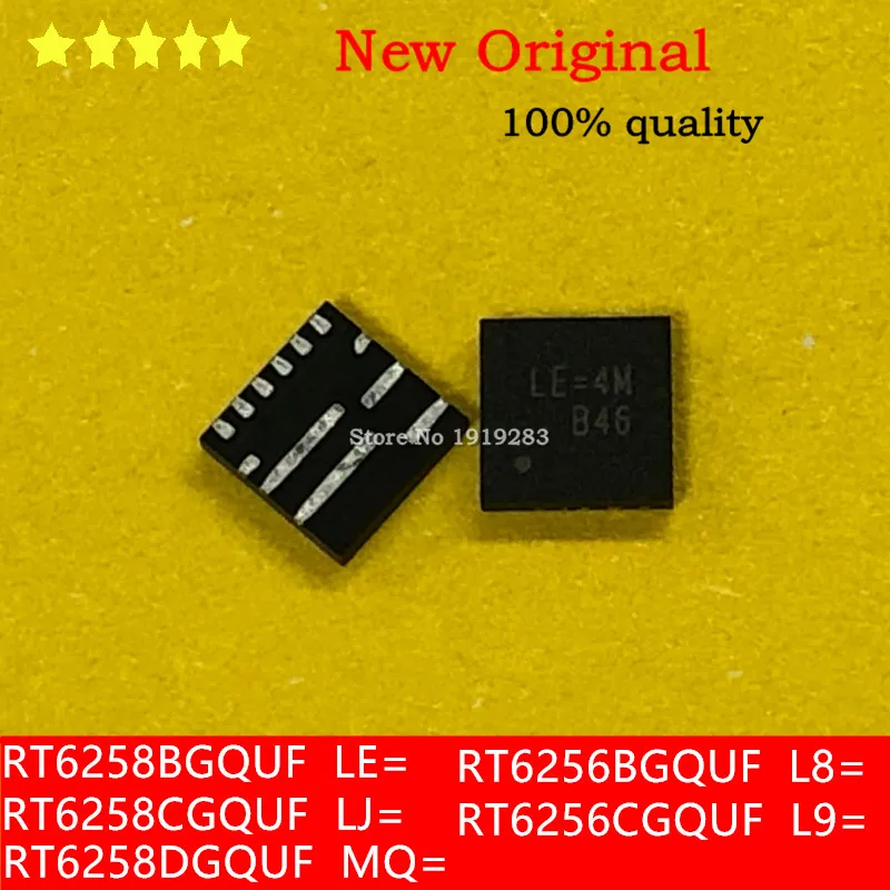 (2-50pcs)100%New RT6258BGQUF  LE=**   RT6258CGQUF  LJ=**  RT6258DGQUF  MQ=** RT6256BGQUF  L9=9A  RT6256CGQUF  L8=** UQFN-12