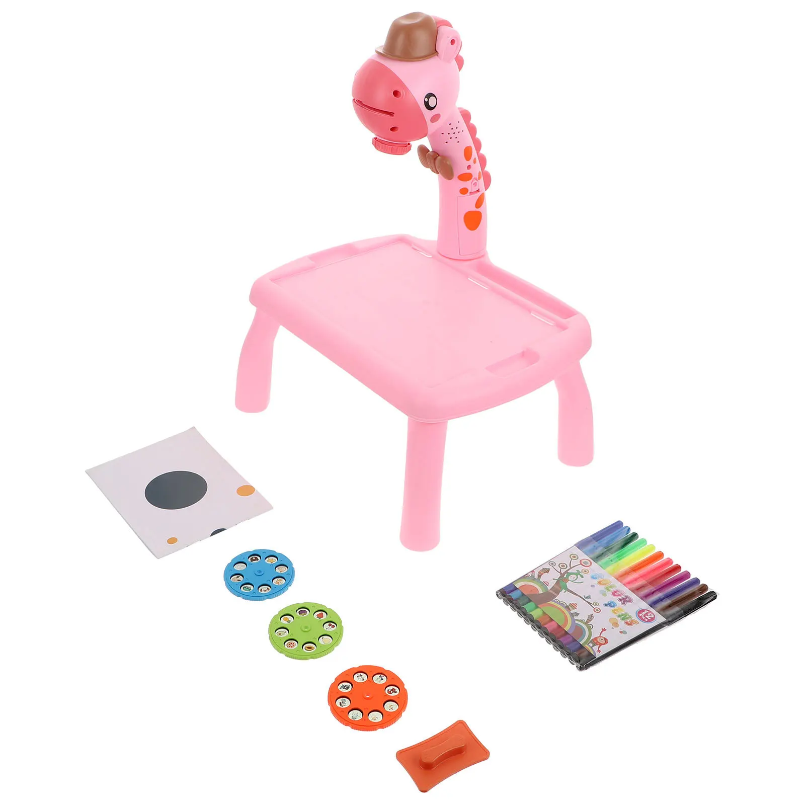 Interesting Learning Desk Projector Painting Board Cartoon Drawing Stylish Projection Table Kids Toys