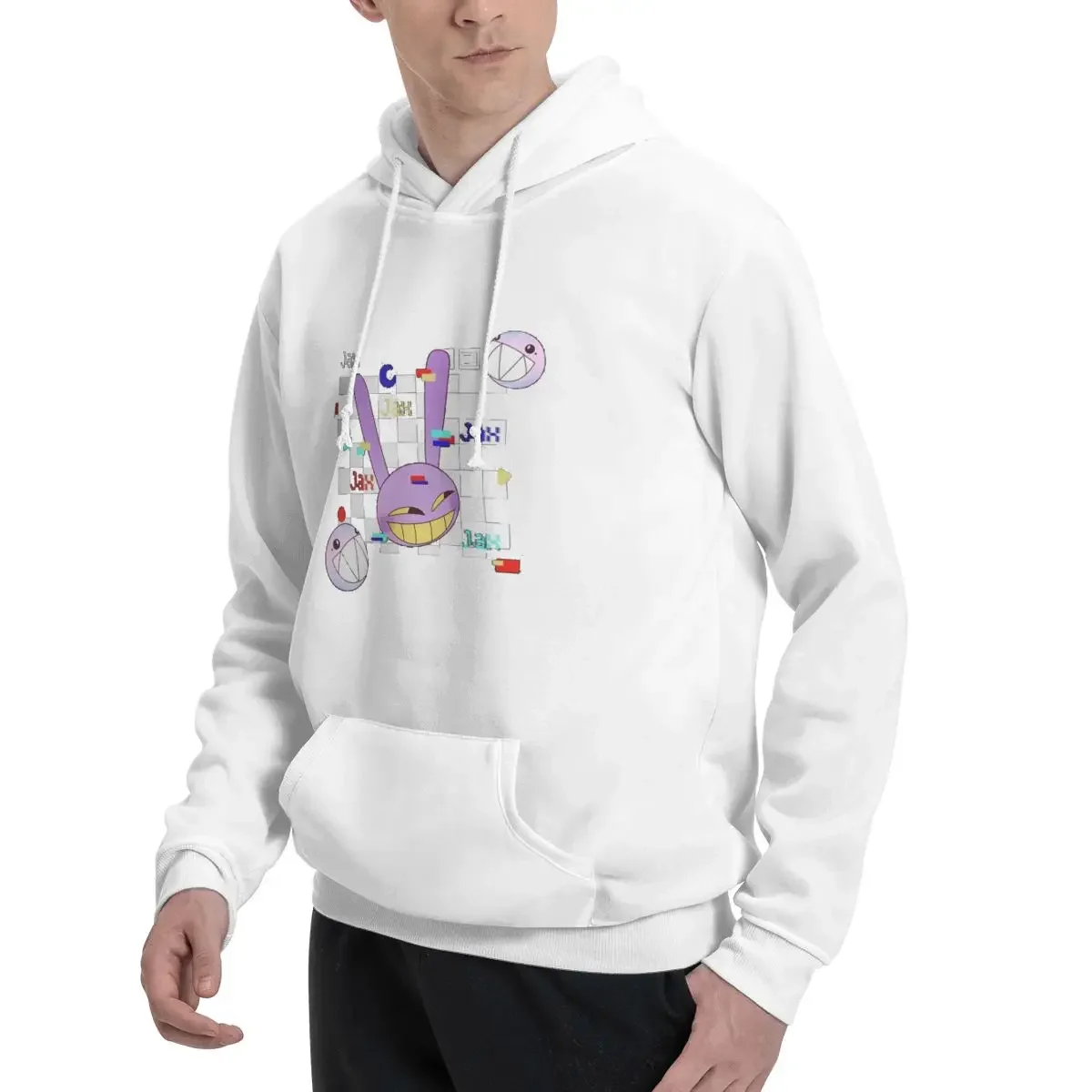 Jax The Amazing Digital Circus Hoodies للرجال والنساء بلوفر كاجوال بلوزات عصرية بأكمام طويلة ملابس الشارع للخريف والشتاء