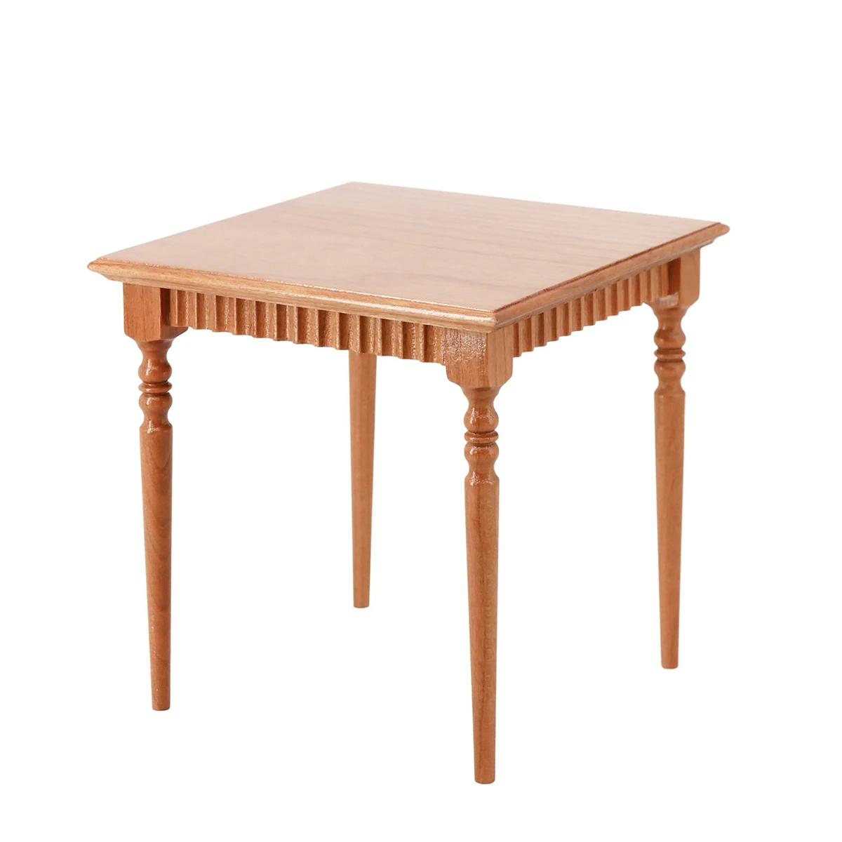 

1/6 Retro Solid Wood Square Dining Table Miniature Furniture Bjd Ob11 Blyth Doll Accessories,D