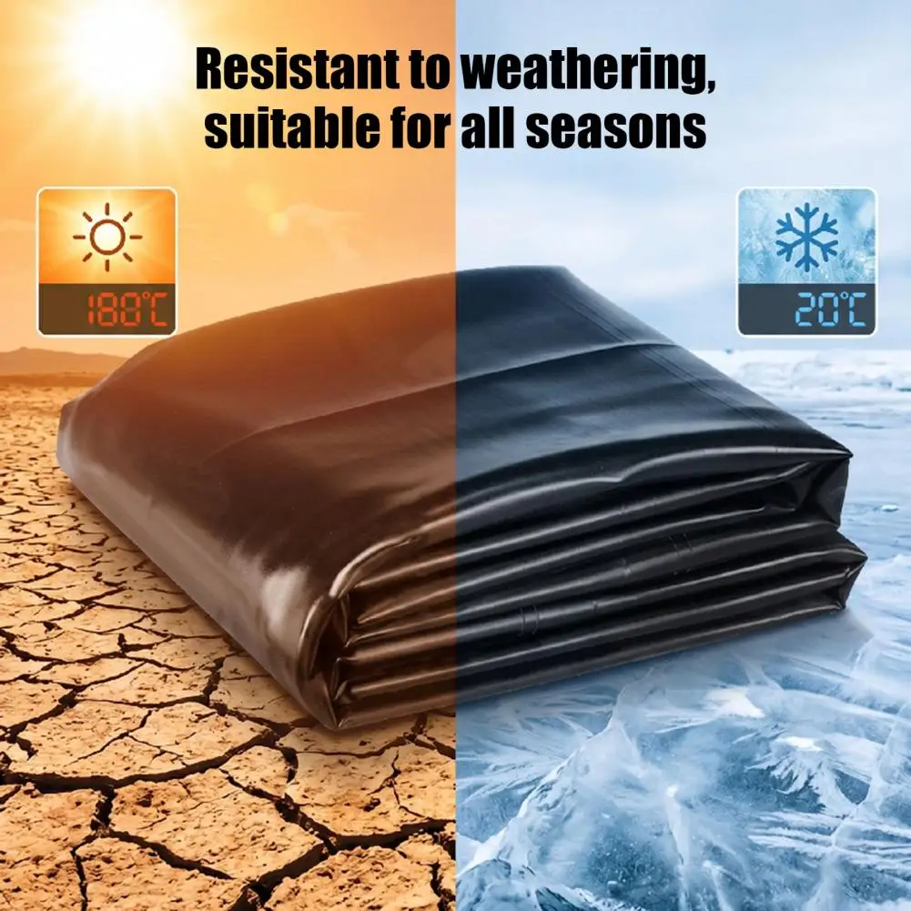 Durable Landscape Pool Liner Waterproof Membrane for Fish Ponds Heavy Duty Hdpe Pond Liner 7x10ft Uv Resistant for Garden