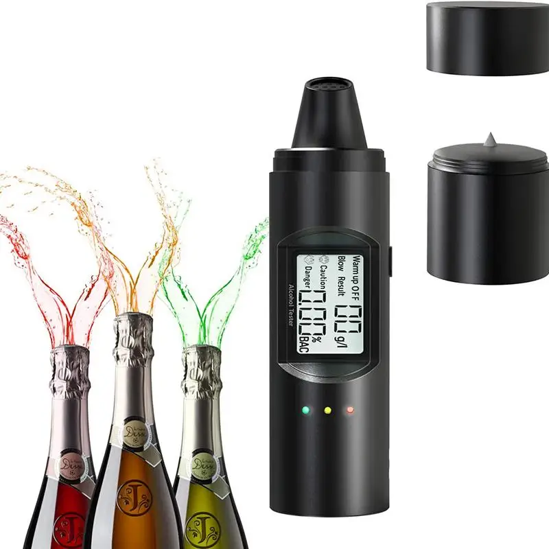 

Professional Digital Breath Alcohol Tester Breathalyzer With LCD Display To Test Alcohol For Safe Driving Portable Breathalyzers