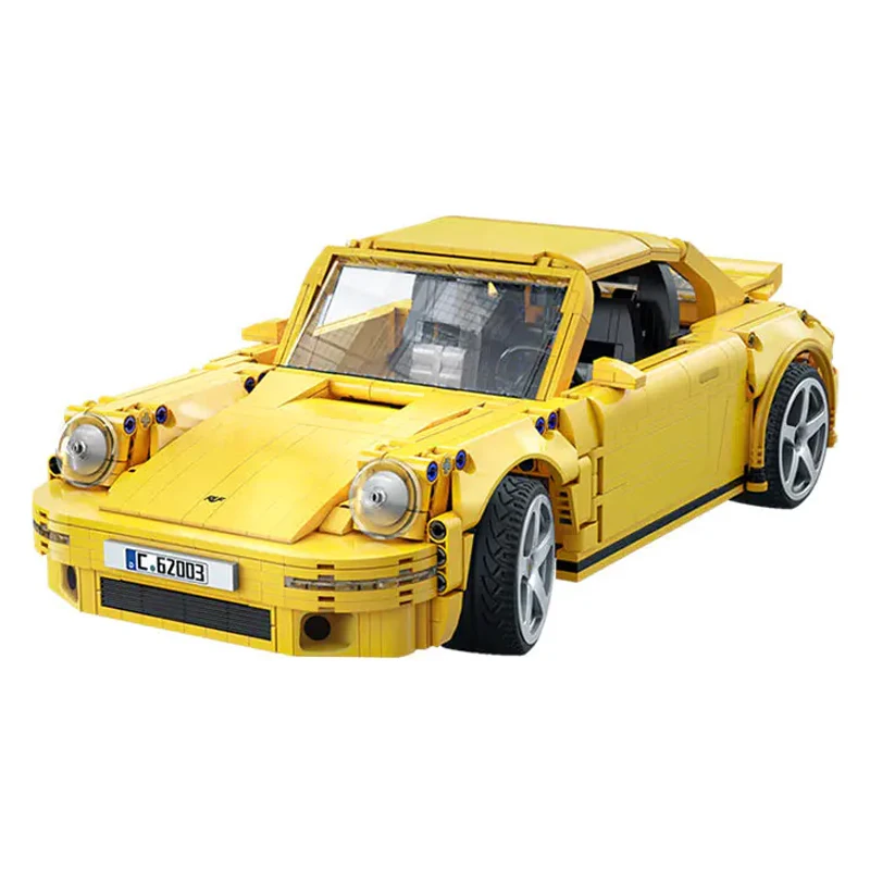 CADA Creator Expert 1:12 RUF CTR 2017 Yellowbird 2.4GHz RC Car Modle Building Blocks Set MOC Bricks Toys Gift Age Kids & Adults