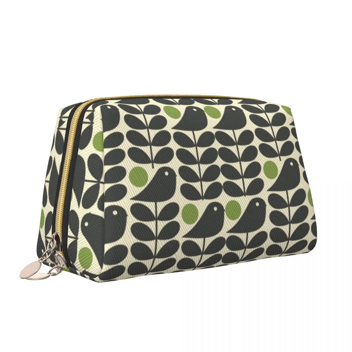 Orla Kiely Multistem Birds Toiletry Bag Women Scandinavian Flower Cosmetic Makeup Organizer Lady Beauty Storage Dopp Kit Box