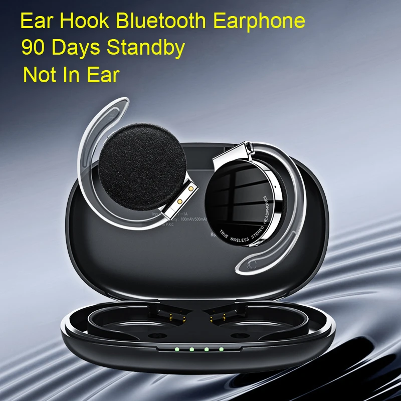 TWS Over-Ear Wireless Earphone Long Battery Life Bluetooth 5.2 Sports Open-Ear Hook Cordless Stereo Never Drop Off  Not In-Ear