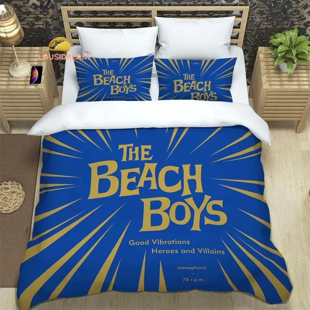 Rock Band The Beach Boys Sheets Quilt Covers Bedding Dormitory Sheets Three-piece Bedding Set Three-piece Soft Warm Bedding Set