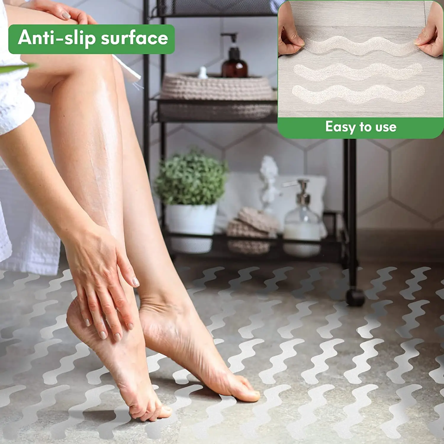 12/36pcs Anti-Slip Strips Safety Shower Treads Stickers Bathtub Non Slip Stairs Step Appliques Anti Skid Tape