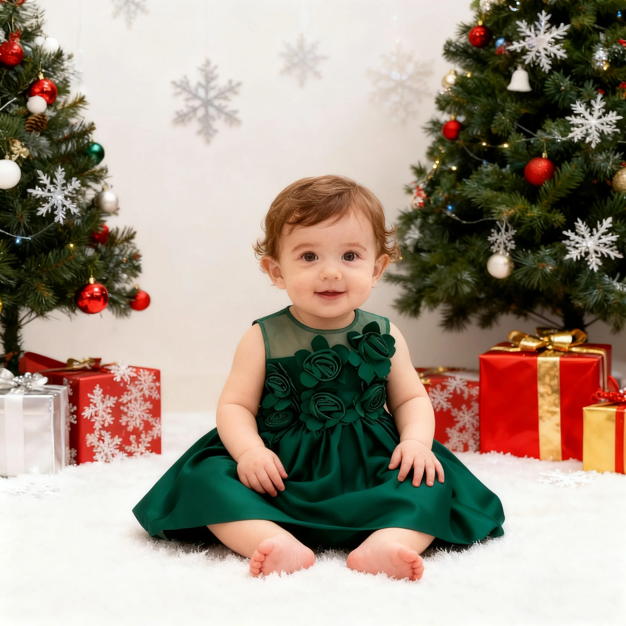 0-24M Baby Girls Princess Dress Toddler Christening Carnival Festival Gown Kids Christmas Party Costume Infant Dresses Clothes
