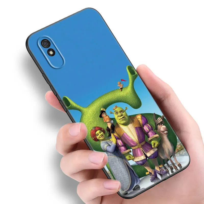 Cartoon Funny Movie S-Shrek Black Phone Case For Redmi 10 Prime A1 A2 Plus K30 K40 Gaming K60 Pro 9 9A 9C 9T 10A 10C 12 12C 13C