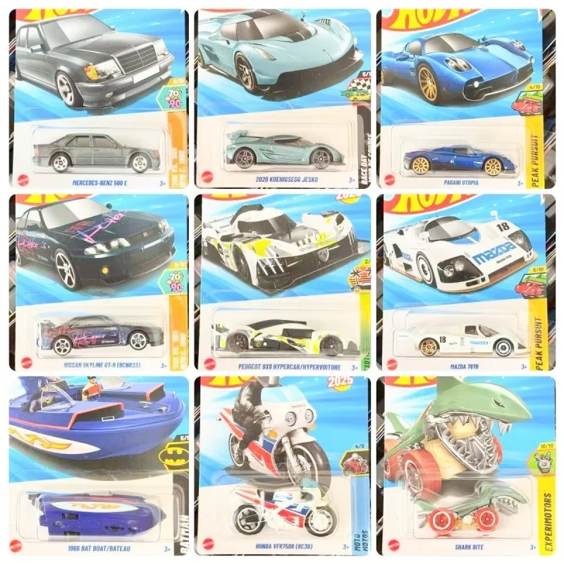 

New Hot Wheels 2025 N Case, Porsche BMW Ford Honda Model Cars Toys 1/64 Scale Die-Cast Vehicle mainline Series