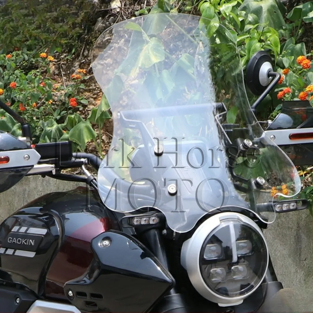 

Windscreen Windshield With Front Mask Panel Modified Motorcycle Accessories FOR Brixton Crossfire GK1000 THOR1000