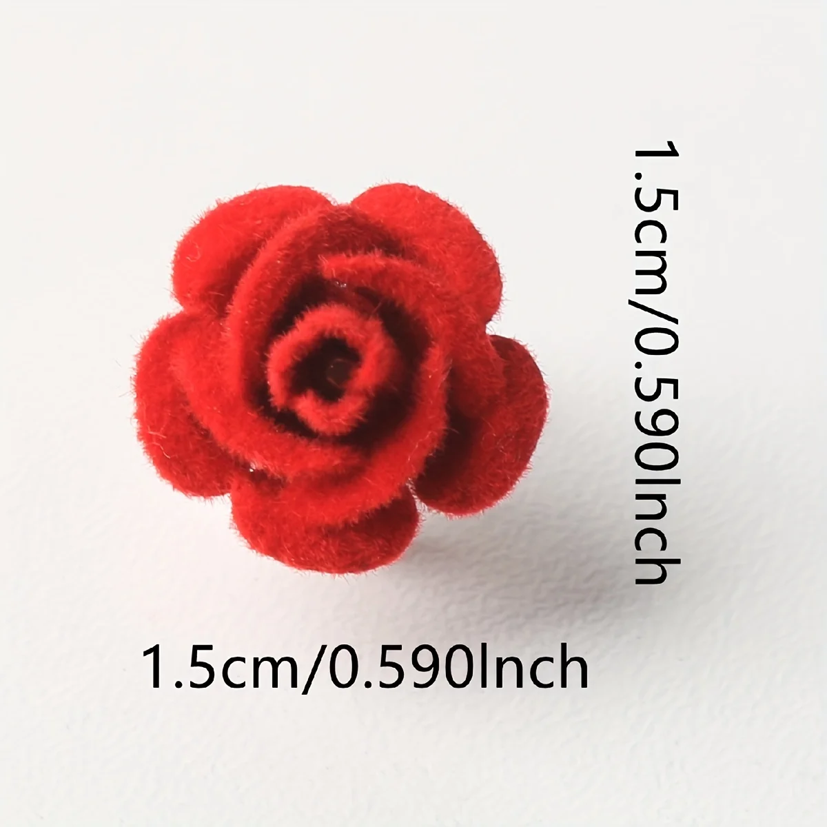 10 Teile/satz Rote Rose Haar Clip Geflochtene Haar Seite Clips Net Rote Blume Blüten Headwear Braut Party Dekoration Haar Zubehör – Detail 4
