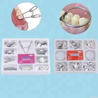 Kit de banda de matriz Dental con anillos de Metal, matrices contorneadas seccionales para restauración de dientes, herramientas de formación de odontología