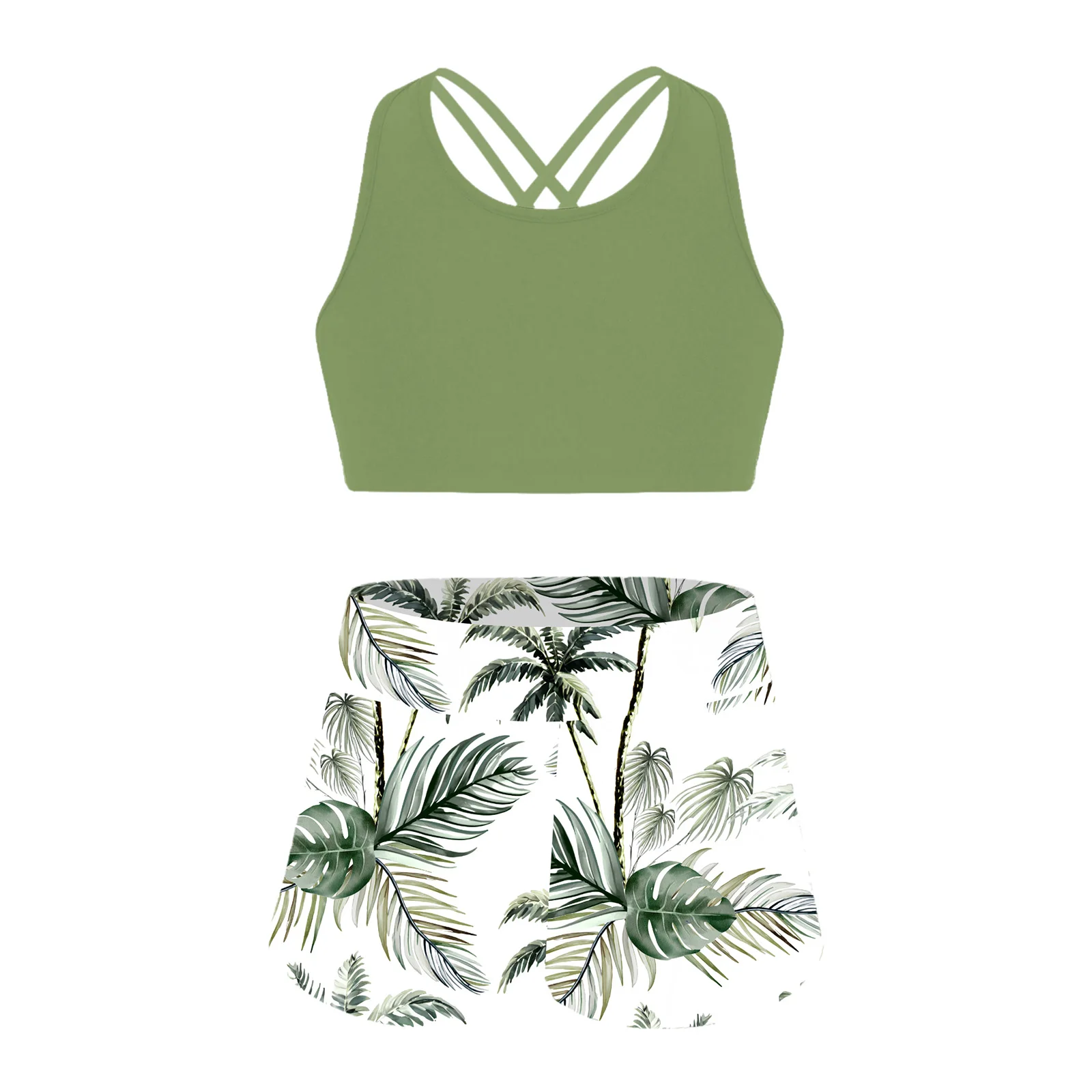 Crianças meninas conjuntos de natação 2 pçs biquíni maiô verão férias biquini banho beachwear fatos de banho surf natação esportiva