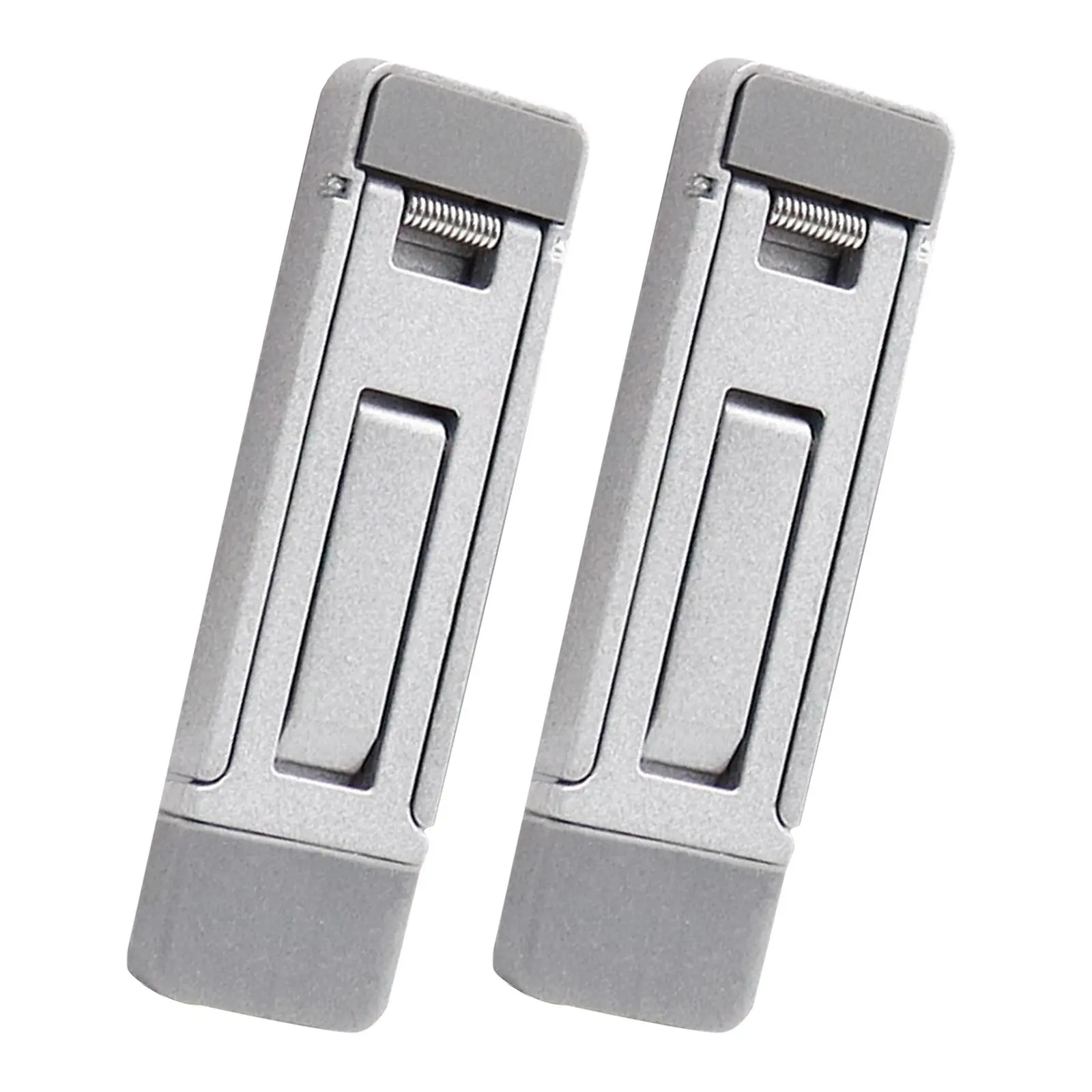 

2Pcs Portable Computer Keyboard Stand Compact Zinc Alloy Foldable Adjustable Mini Riser Holder for Office Desktop Laptop Cooling