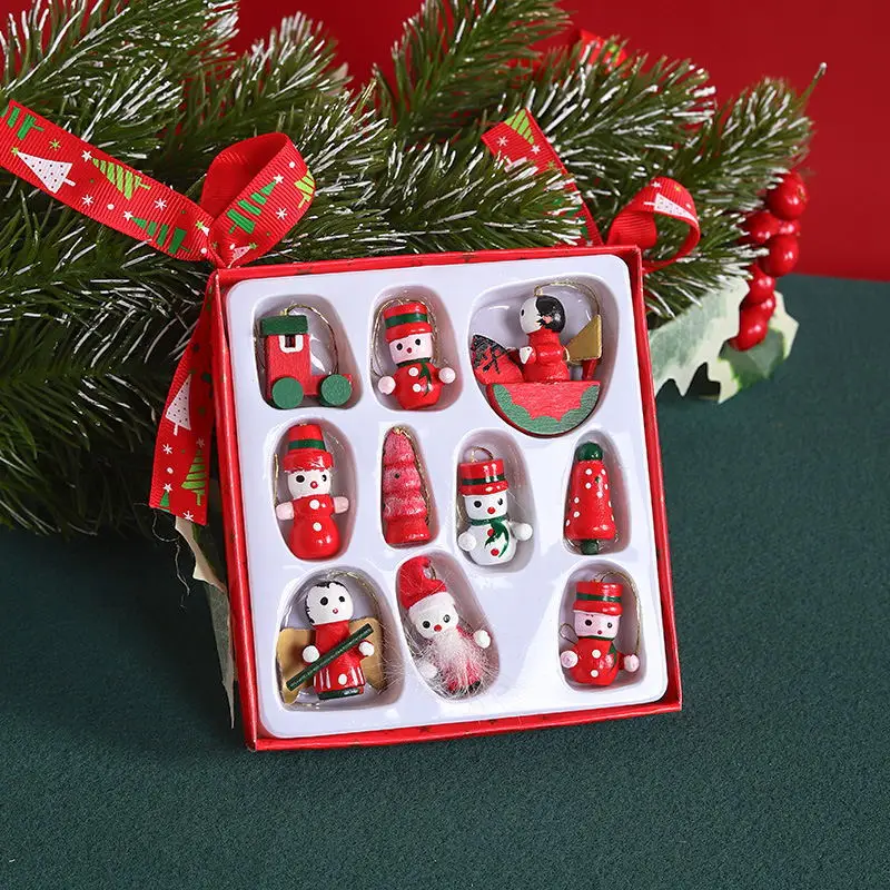 

Christmas Tree Decorations Boxed Decorative Hanging Santa Claus Snowman Angel Christmas Children's Gifts