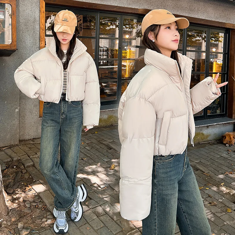 Cotton-padded Jacket Short Stand Collar Cotton-padded Jacket Female Winter Korean College Wind Cotton-padded Jacket
