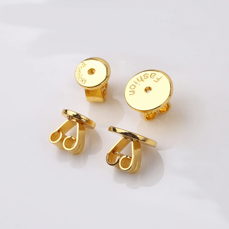 

10 шт., 18-каратные позолоченные серьги-гвоздики, стопоры, колпачки-гвоздики, сменные аксессуары для изготовления ювелирных изделий, фурнитура