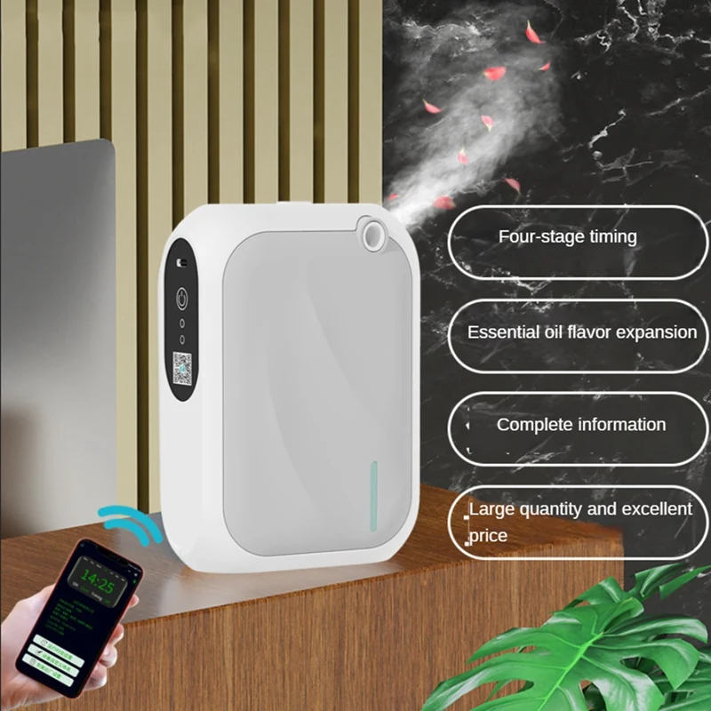 

Fragrance Diffuser Wall Mounted For Home Bluetooth Smart Scent Air Machine With Nebulizing For Room Office