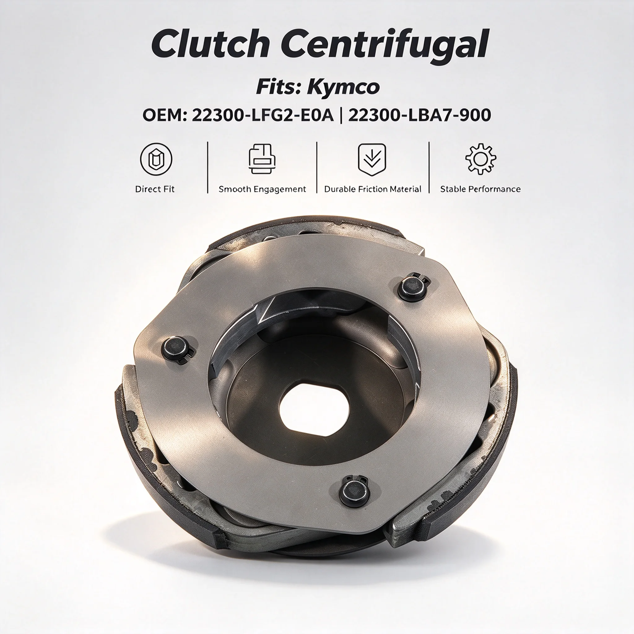 22300-LFG2-E0A Clutch Centrifugal For Kymco EGO250 Xciting 250i AFI 250Ri People 250 300S Agility 300 R16+ Euro 4 Grand Dink 250