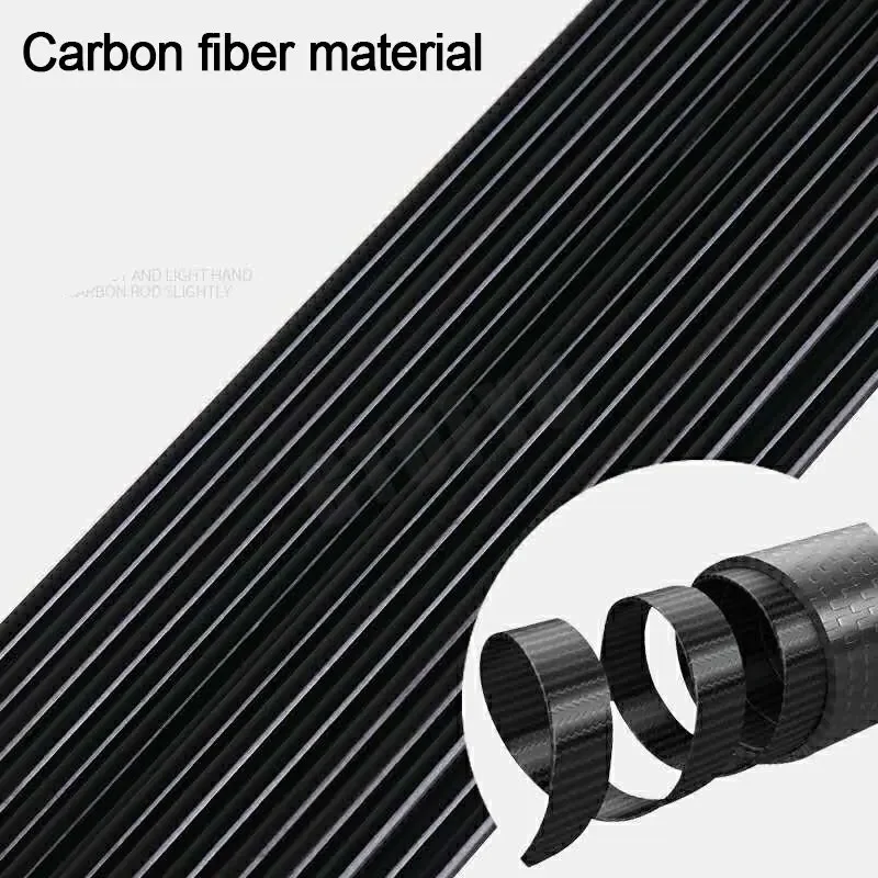 2.7mm-7.7mm 5 sztuk 100cm 1M końcówka wędki części zamienne tajwan wędka pełny rozmiar pusta wędka węglowa akcesoria solidne — zdjęcie 5