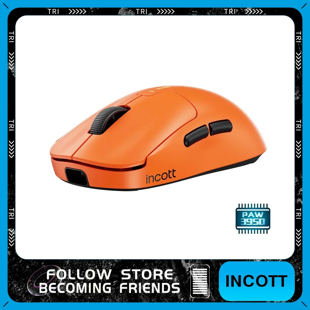 INCOTT G23 Wireless Gaming Mouse Dual Mode PAW3950 Sensor 8K Low Delay Fast Charging S-SB Battery Ergonomic Pc Gaming Gift Mouse