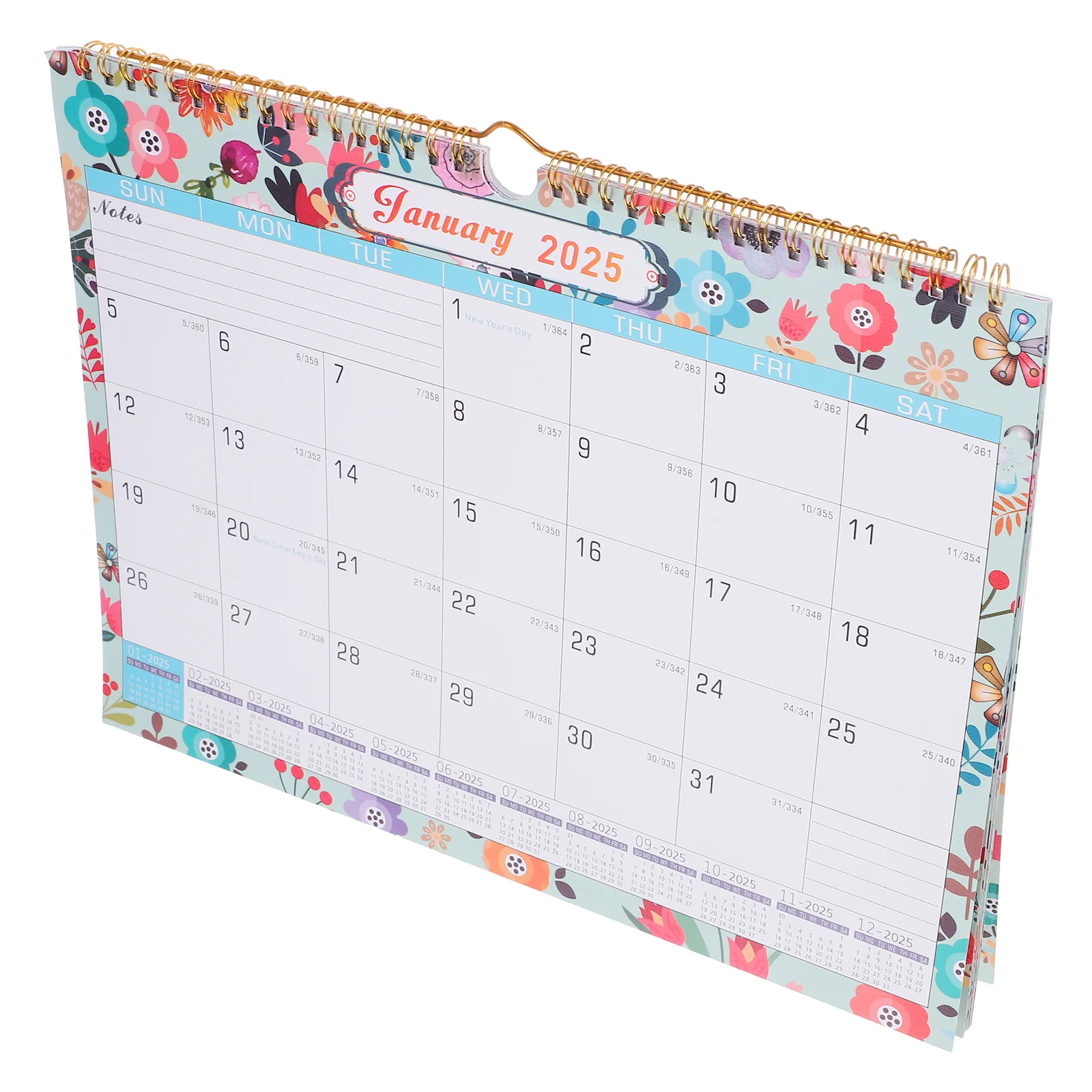 

Wall 2024-2025 Monthly Large Countdown For Office Home Family Hanging English Calendar Space-Saving Appointment Daily Use