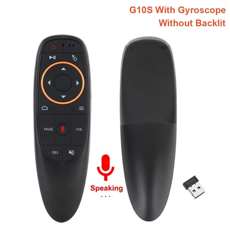 

G10S Air Mouse Voice Remote Control 2.4G Wireless Gyroscope IR Learning for H96 MAX X88 PRO Android TV Box HK1