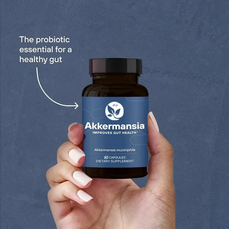 Akkermansia Probiotics Contain Prebiotic Fiber -60 Capsules,100mafu Live Strain,promoting Intestinal for Both Menandwomen