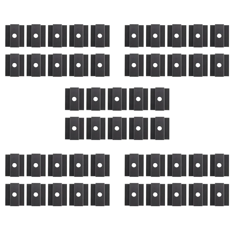 

B23B 50 X Центральный зажим для фотоэлектрических солнечных панелей, черный, зажим модуля для всех высот рамы, кронштейн для солнечных панелей для крыши солнечных панелей