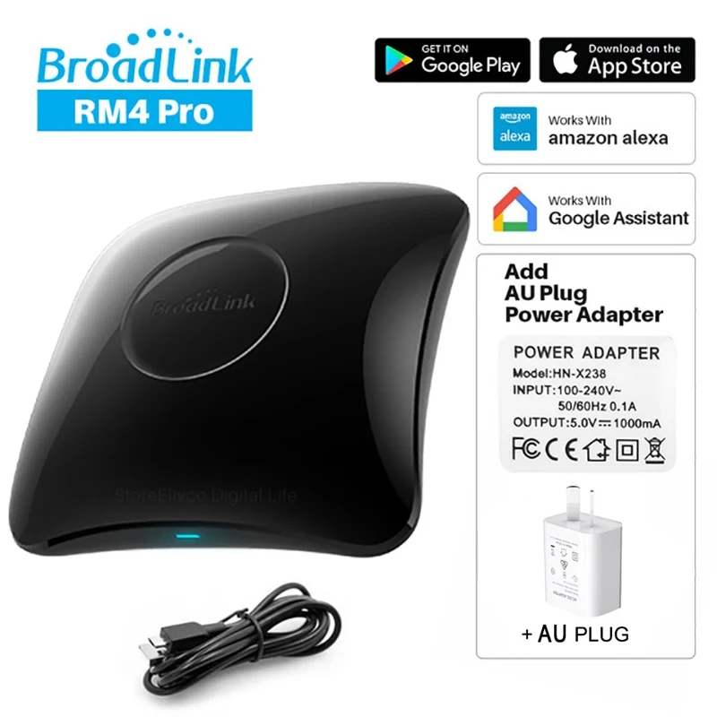 Originele Broadlink RM4 Pro IR RF WIFI Universele slimme afstandsbediening RM4Pro SmartHome Automation Werk met Alexa en Google Home
