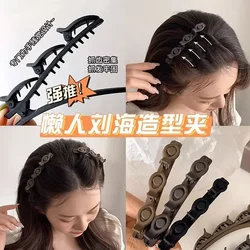 Doppio strato intrecciato tornante cerchio per capelli Clip per capelli rotti donne tornante coreano fascia fissa nuova forcina accessori per capelli pigri