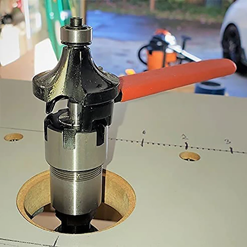 Shank Router Bit Colle Collet Extension Chuck Converter Adapter,Convert 1/2,1/4-Inch Shank Bit with ER20 Spring Collet