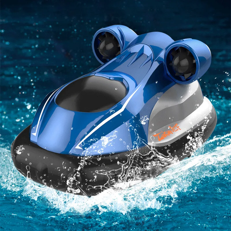 RC Boats 2.4G Wireless Mini Hovercraft Kids Toys Water Electric Remote Control Boat Speedboat Sailing Model Outdoor Children Toy