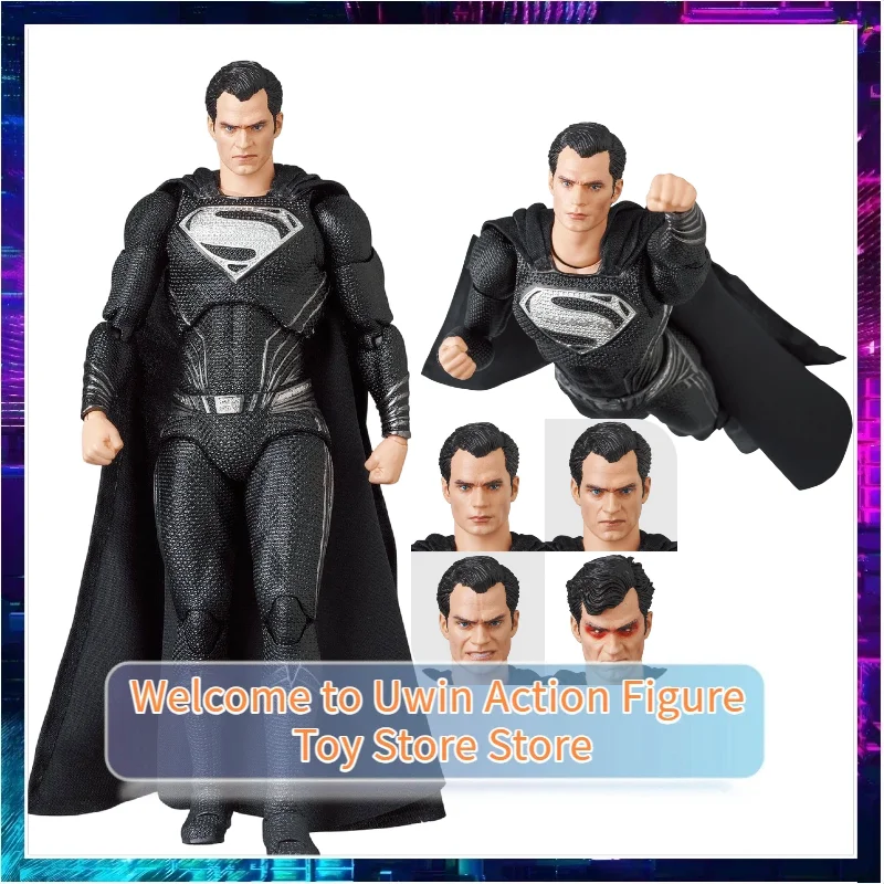 

[Fast Shipping] 100% Genuine Spot Medicom Toy Movable Figure MAFEX Zach Edition Black Clothes Superman Movable Figure Model Toy