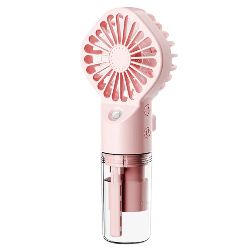 

Portable USB Rechargeable Mini Handheld Spray Mist Fan with 4 Adjustable Speeds for Home Office Outdoor and Travel Use