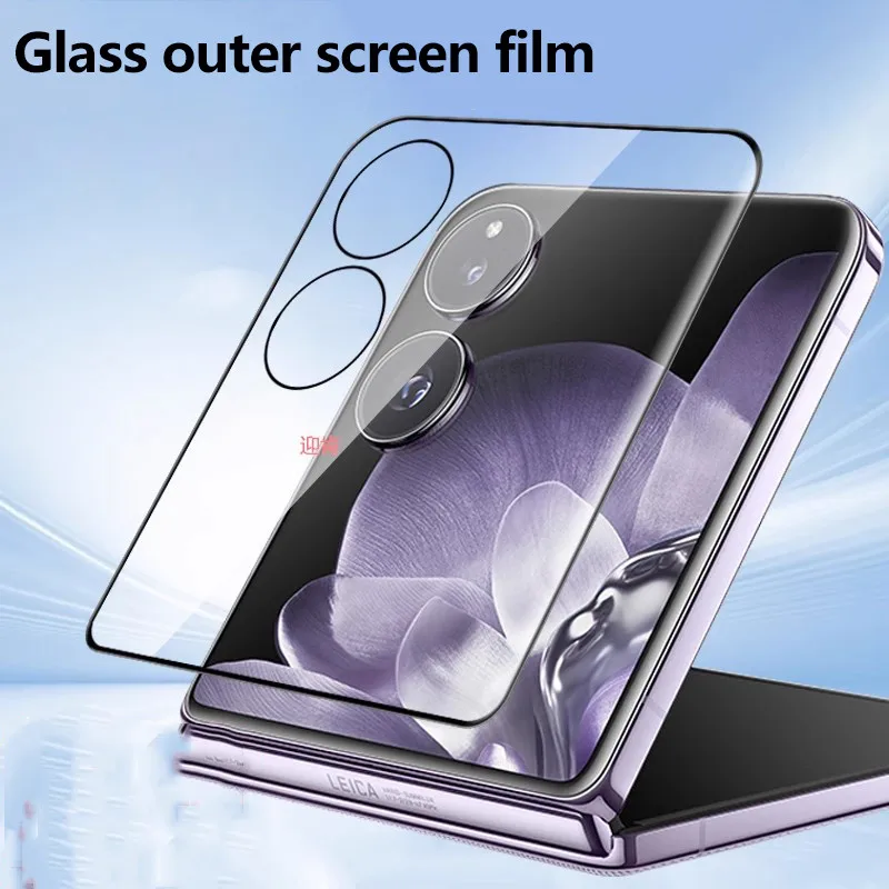 Full Cover HD Tempered Film For Xiaomi Mix Flip Outter Screen Protector Anti-scratch Wear-resistant Protective Glass