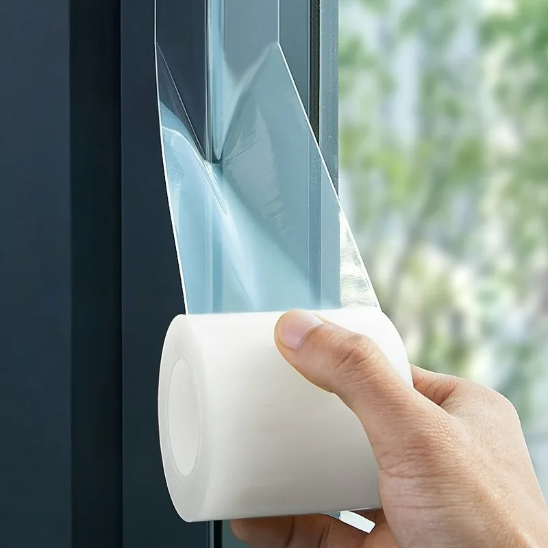 3 Roll 500CM Window Sealing Tape Strong Adhesion, Windproof, Waterproof, Invisible Seal Strip for Winter Warmth Protection