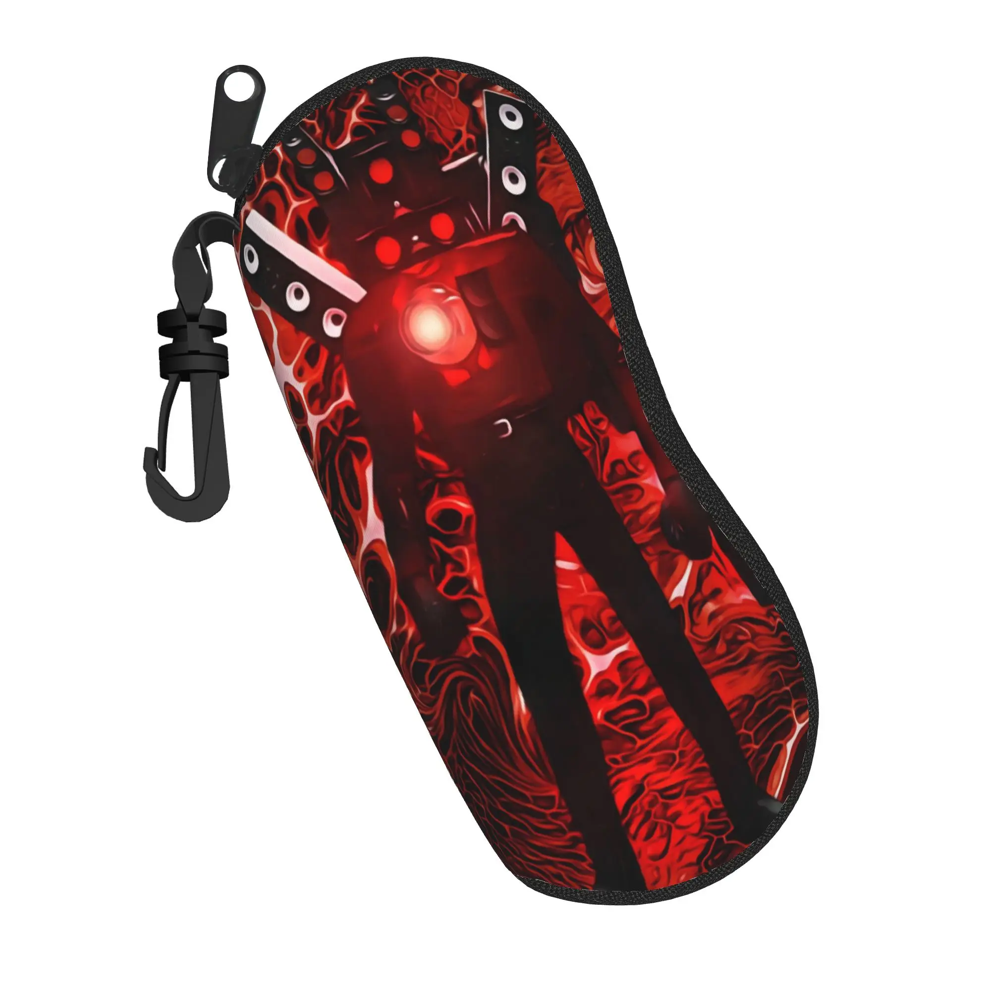 Titan Speakerman Skibidi Toilet Merch Glasses Case for Girl Boy Travel Zipper  Sunglasses Protector Anti-Pressure Glasses Box