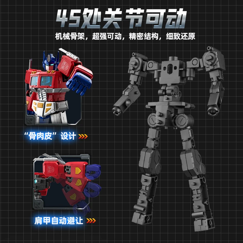 新しい 18 センチメートルオリジナル Blokees フィギュアトランスフォーマー G1 オプティマスプライマルメガトロンアクション版アクションフィギュア玩具アセンブリ可動モデル