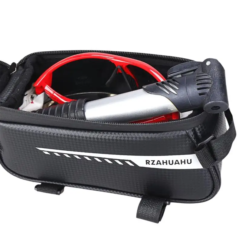 AliExpress hozoneX Bicycle Front Beam Bag Front Tube Cycling Bag Waterproof Phone Case Holder Touchscreen Bag Accessories