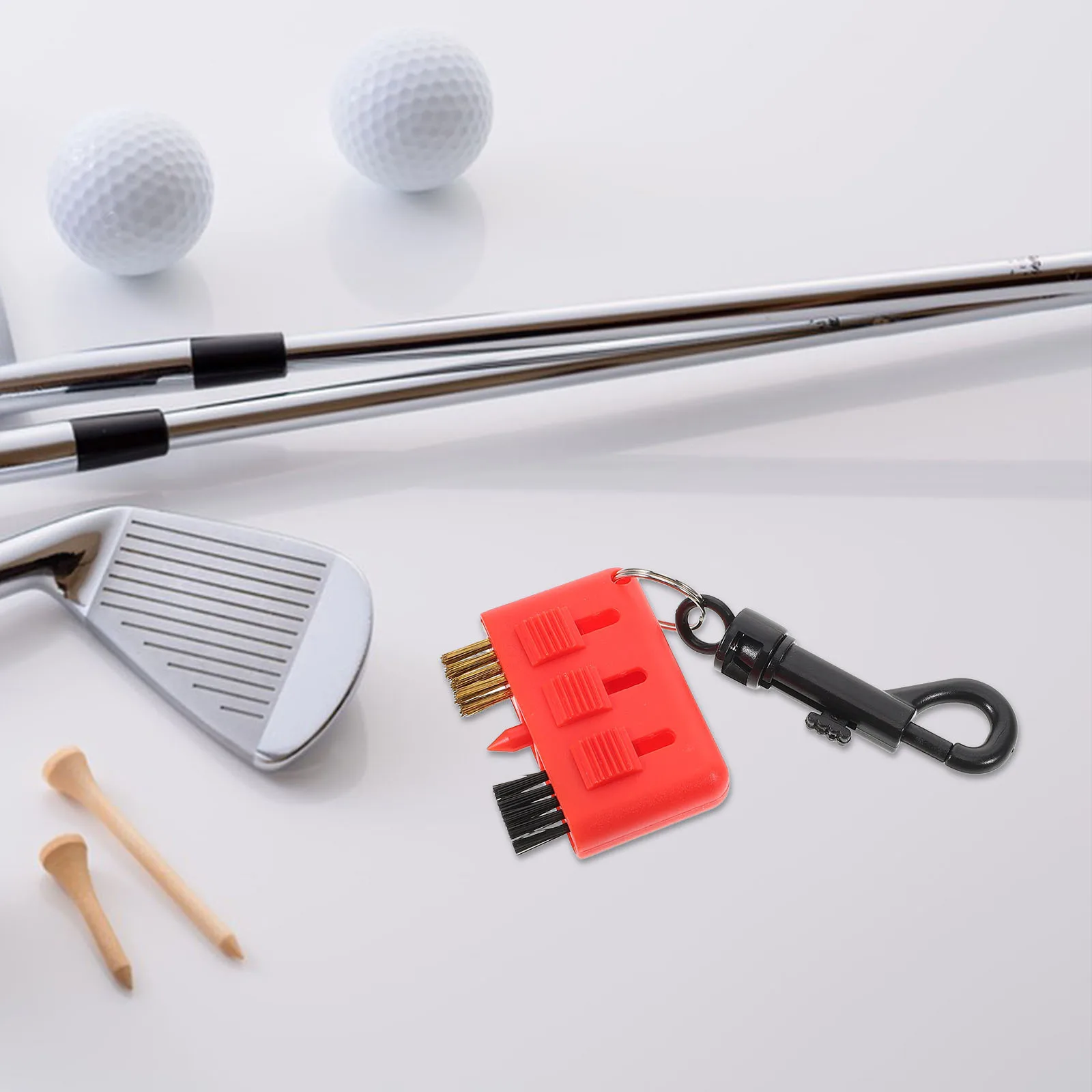 

Portable Mini Retractable Golf Club Brush 3 in Club Groove Cleaner Cleaning Tool Golfs Brush Golfs Accessories