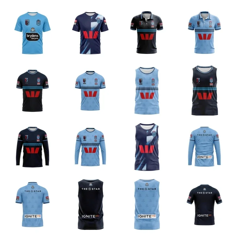 

2023 NSW Long sleeve BLUES STATE OF ORIGIN Jersey Training/Alternate/Singlet Rugby Jersey