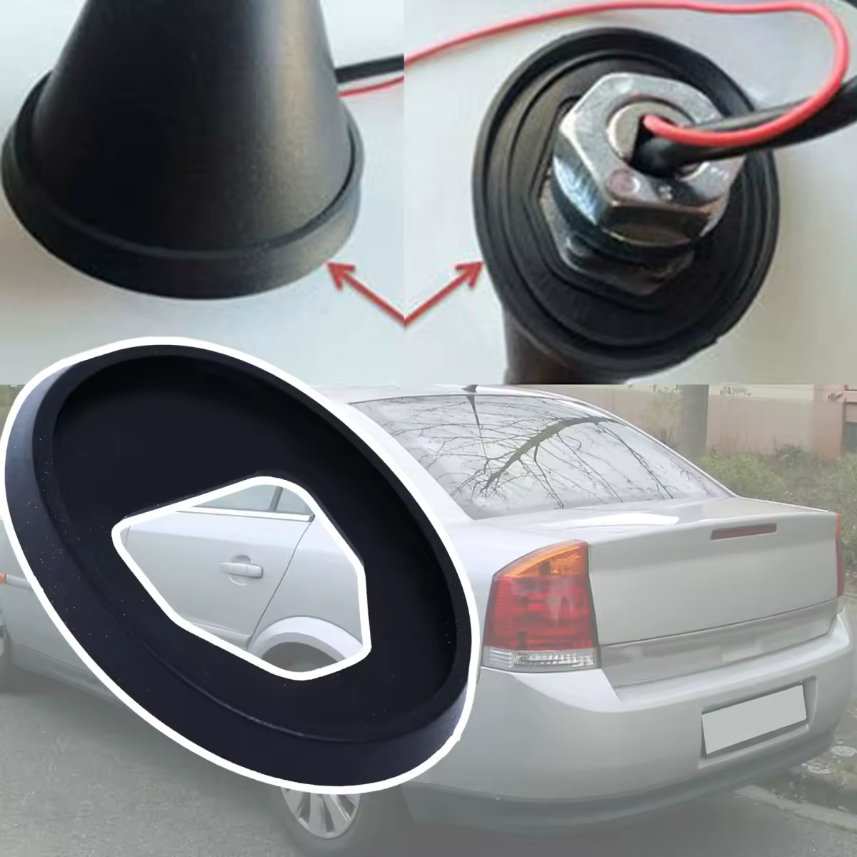 Joint d'étanchéité en caoutchouc pour antenne de toit (type fouet) pour Holden Vauxhall Opel Chevrolet Vectra C, pièce de rechange 2002 - 2008