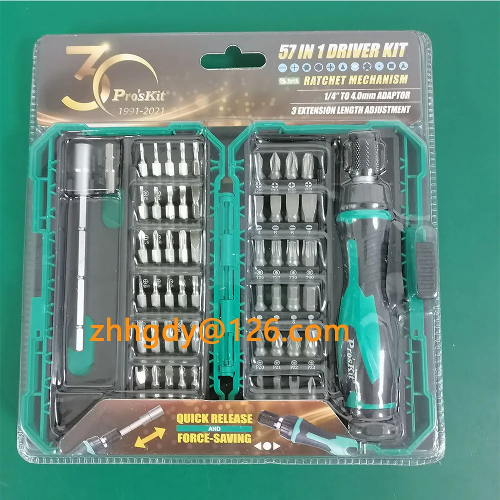 ProsKit Multi-Function Screwdriver Set, Reparação do computador, desmontagem, telefone móvel, SD-9857M