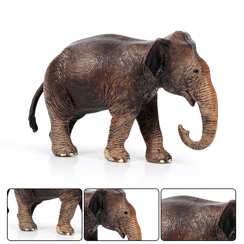 Oenux Afrikanische Wilde Tiere Elefanten Modell Simulation Große Mammut Action-figuren Figur PVC Pädagogisches Spielzeug Für Kinder Geschenk – Detail 15