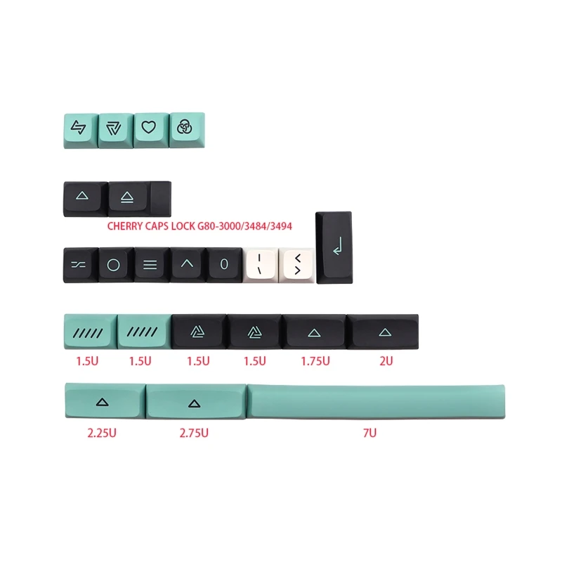 Dye Sublimation Keycap XDA Mechanical Keyboard PBT Keycap 127Keys/Set